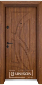 Входна врата Unison Optima, модел 208p, цвят Златен дъб