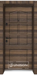 Входна врата Unison Optima, модел 3002p, Райски орех