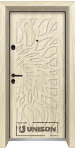 Входна врата Unison Optima, модел 3004p, Избелен дъб