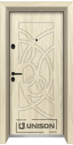 Входна врата Unison Optima, модел 3005p, Избелен дъб