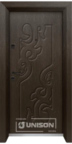 Входна врата Unison Optima, модел 3006p, Златен кестен
