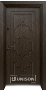 Входна врата Unison Optima, модел 3009p, Златен кестен