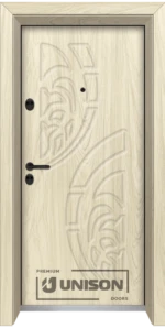 Входна врата Unison Optima, модел 3010p, Избелен дъб
