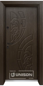 Входна врата Unison Optima, модел 3010p, Златен кестен