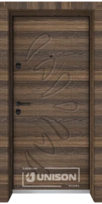 Входна врата Unison Optima, модел 3011p, Райски орех