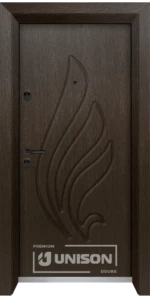Входна врата Unison Optima, модел 3013p, Златен кестен