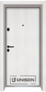 Входна врата Unison Optima, модел 3100, Снежен бор