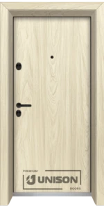 Входна врата Unison Optima, модел 3100, Избелен дъб
