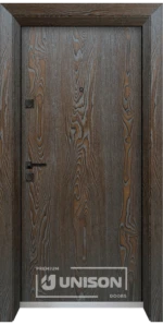 Входна врата Unison Optima, модел 4500, цвят Палисандър