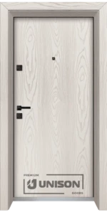 Входна врата Unison Optima, модел 4500, цвят Бяла мура