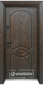 Входна врата Unison Optima, модел 4506p, цвят Палисандър