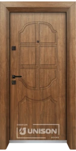 Входна врата Unison Optima, модел 4506p, цвят Императорска акация