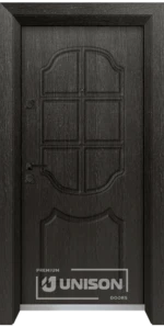 Входна врата Unison Optima, модел 4506p, Черна мура