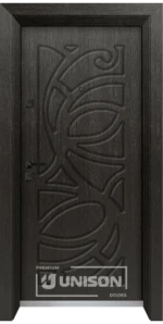 Входна врата Unison Optima, модел 4527p, цвят Черна мура