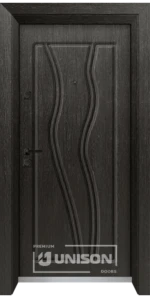 Входна врата Unison Optima, модел 4542p, Черна мура