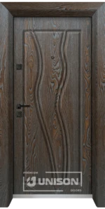Входна врата Unison Optima, модел 4542p, Палисандър