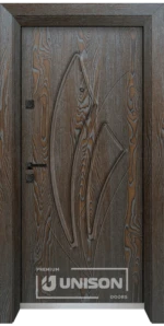 Входна врата Unison Optima, модел 4553p, Палисандър