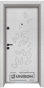 Входна врата Unison Optima, модел 4565p, Лен