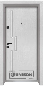 Входна врата Unison Optima, модел 4568p, Лен