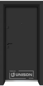 Входна врата Оптима Граде цвят Антрацит Мат