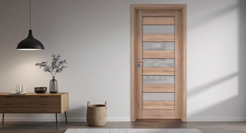 Модерен интериор с вътрешна врата от Solidoor
