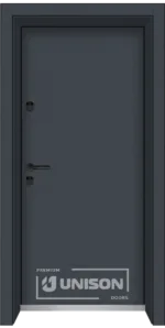Входна врата Unison Clima Basic, цвят Графит