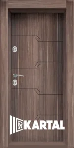 Блиндирана врата Картал, модел T-910 с облeчена каса с MDF