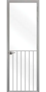 Стъклена интериорна врата Lusso L-1 Сив Мат