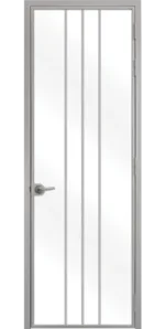 Стъклена интериорна врата Lusso L-2 Сив Мат