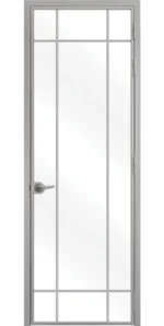 Стъклена интериорна врата Lusso L-4 Сив Мат