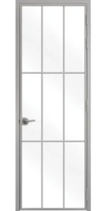 Стъклена интериорна врата Lusso L-5 Сив Мат