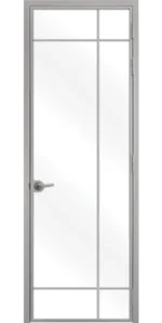 Стъклена интериорна врата Lusso L-8 Сив Мат