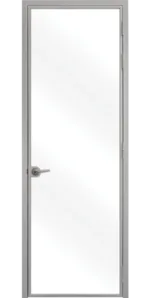 Стъклена врата Lusso L-0, Сив мат
