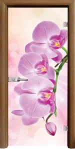 Стъклена врата Print G 13-3 Pink каса Стандарт Златен дъб