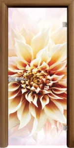 Стъклена врата Print G 13-5 каса Стандарт Златен дъб