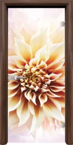 Стъклена врата Print G 13-5 каса Стандарт Орех