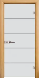 Стъклена врата Sand G 14-13 каса Стандарт Светъл дъб